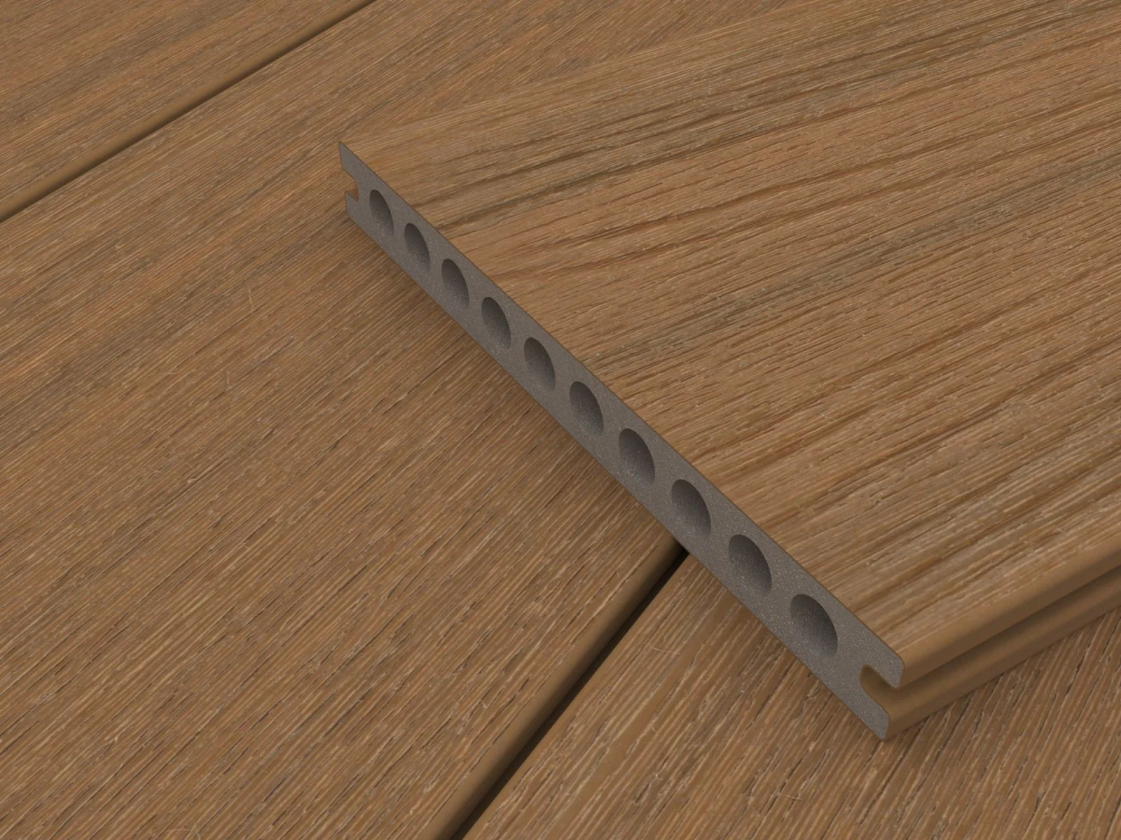 Linholm WPC Terrassendiele Gigante, Teak, Länge 300 cm