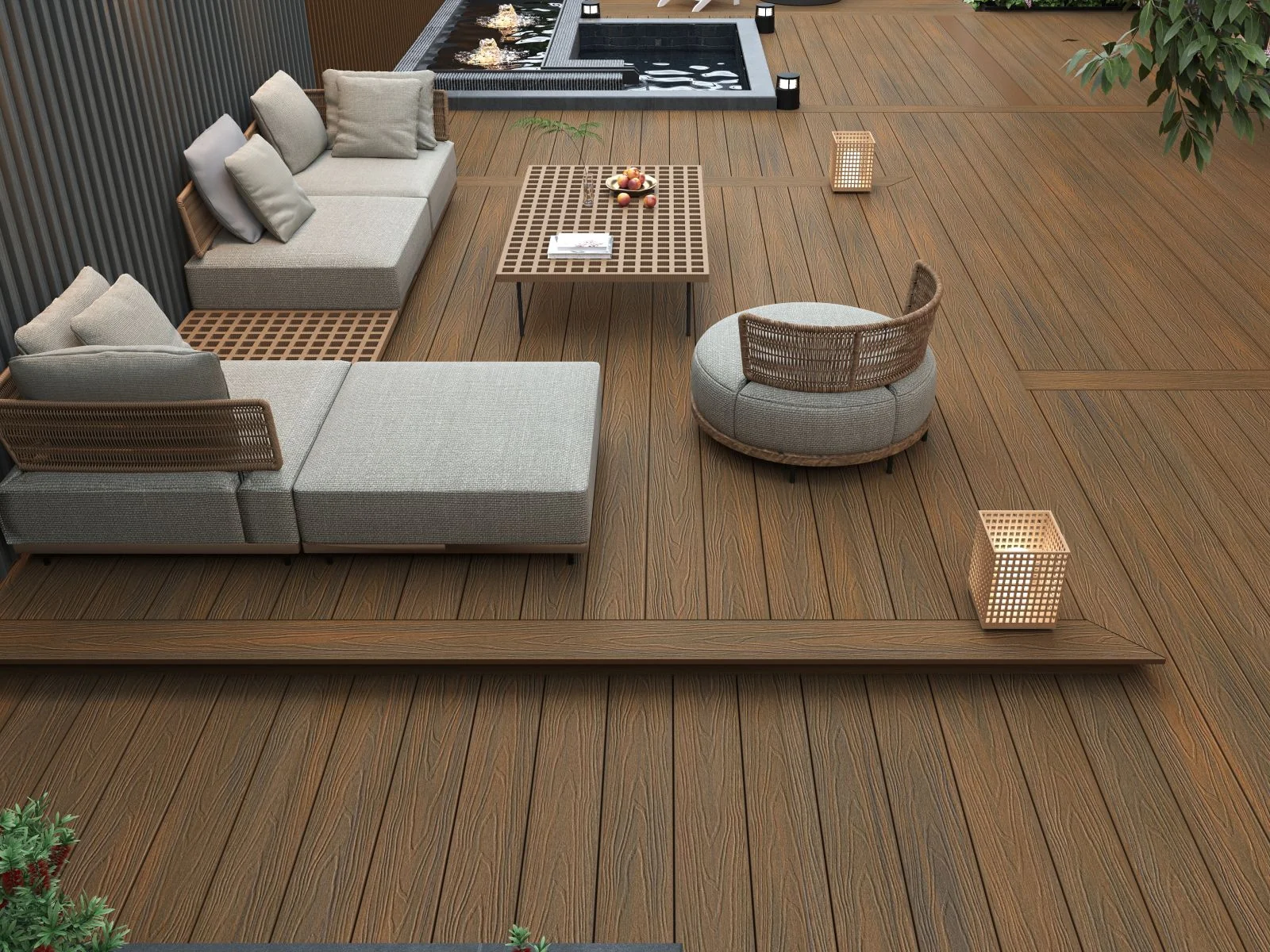 Linholm WPC Terrassendiele Gigante, Teak, Länge 300 cm - Image 5