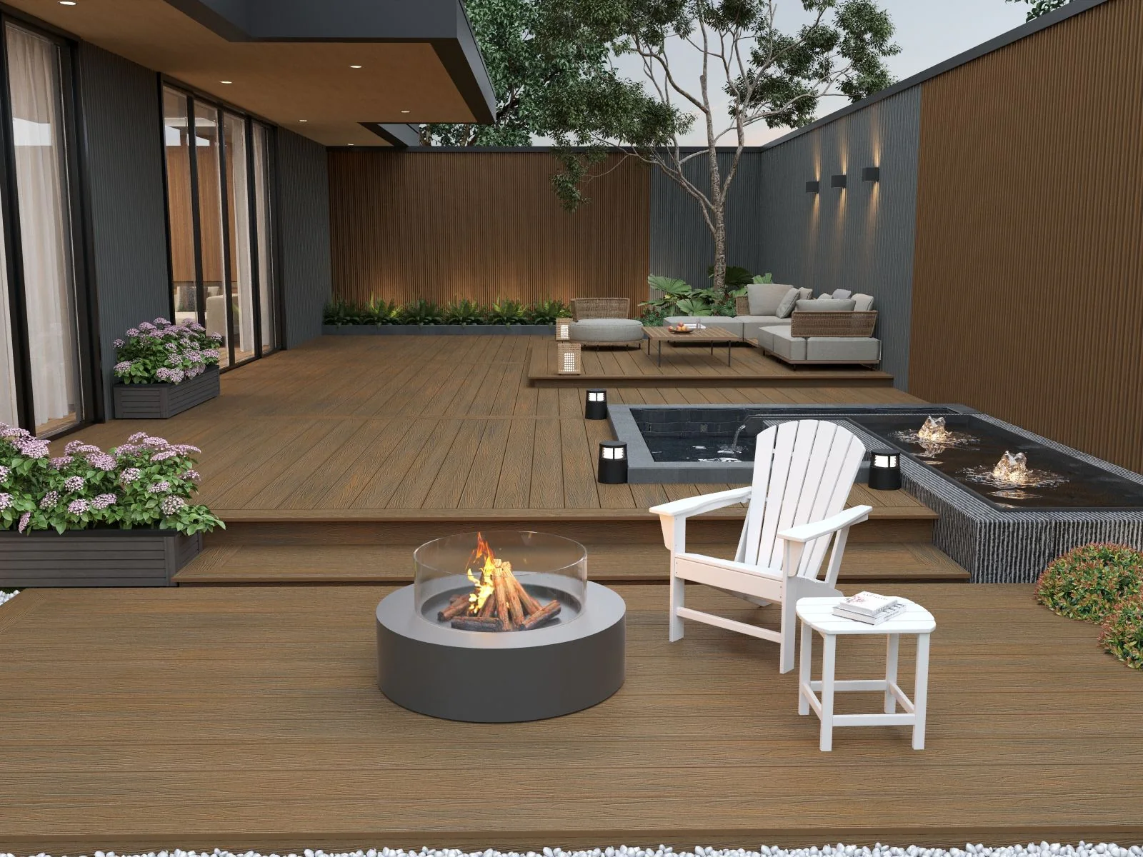 Linholm WPC Terrassendiele Gigante, Teak, Länge 400 cm - Image 4