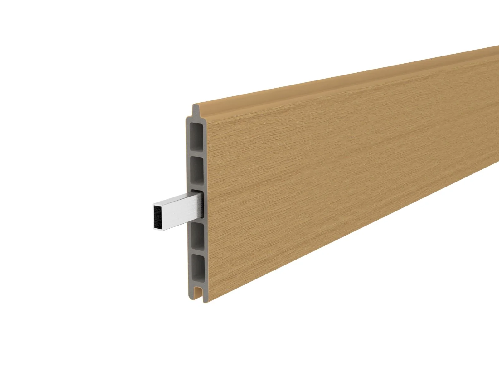 Linholm WPC Zaun Portland, Red Cedar, 176 x 183 cm - Image 7