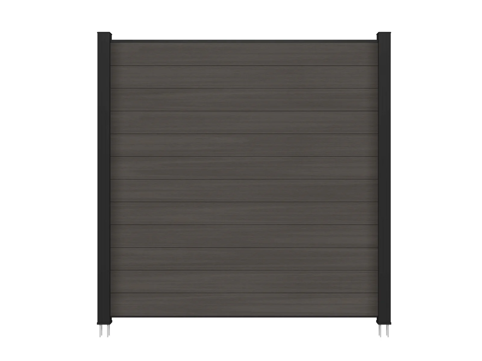 Linholm WPC Zaun Portland, Silver Gray, 176 x 183 cm