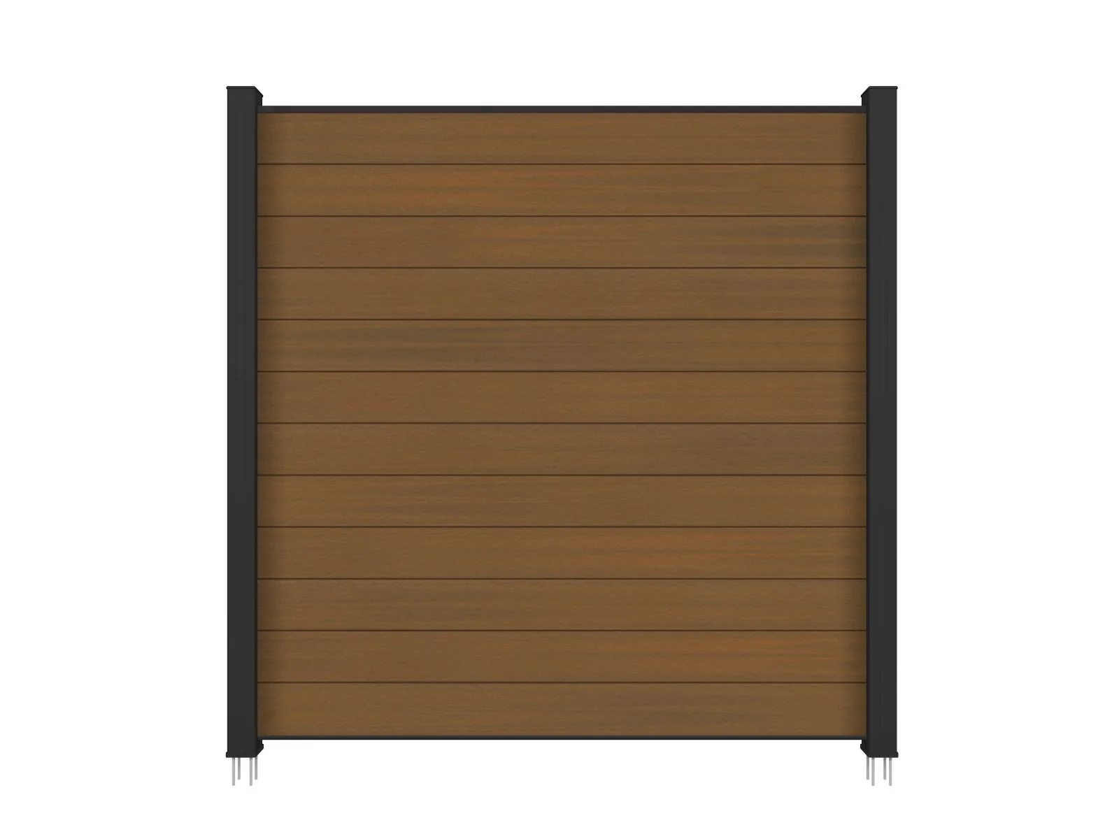 Linholm WPC Zaun Portland, Teak, 176 x 183 cm