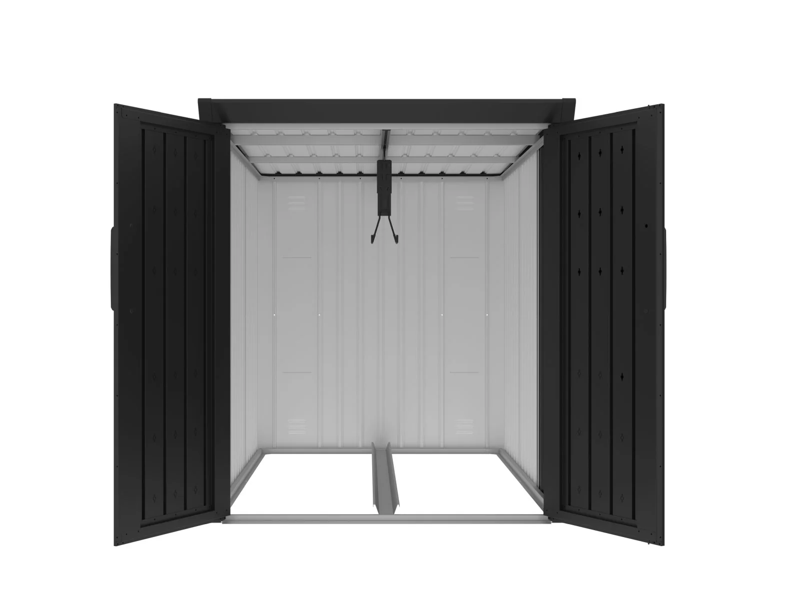 Norlinio Metall Fahrradgarage Faro 3 in Anthrazit, abschließbar - Image 7