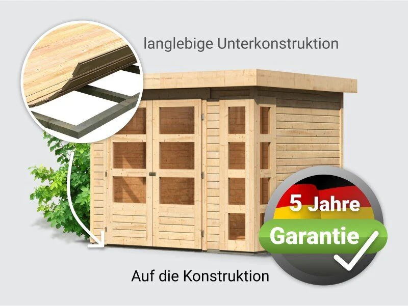 Norlinio Gartenhaus Kerken 3 natur inkl. Fußboden - Image 4