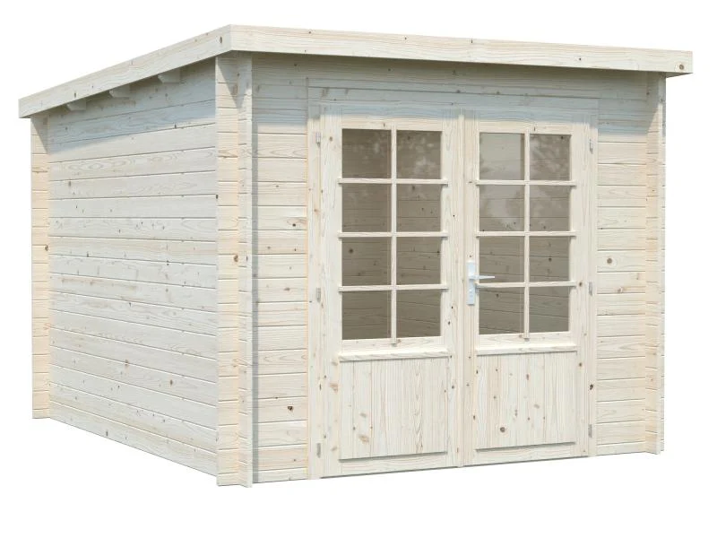 Palmako Blockbohlenhaus Ella 6,9 28 mm transparente Tauchgrundierung - Image 2