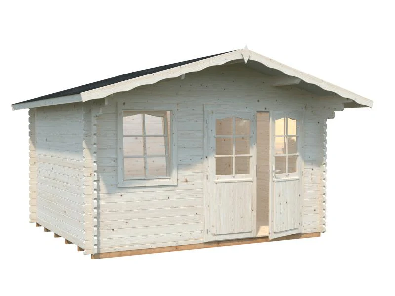 Palmako Blockbohlenhaus Emma 10,4 34 mm transparente Tauchgrundierung - Image 2
