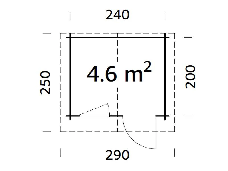 Palmako Blockbohlenhaus Emma 4,6 28 mm natur - Image 3