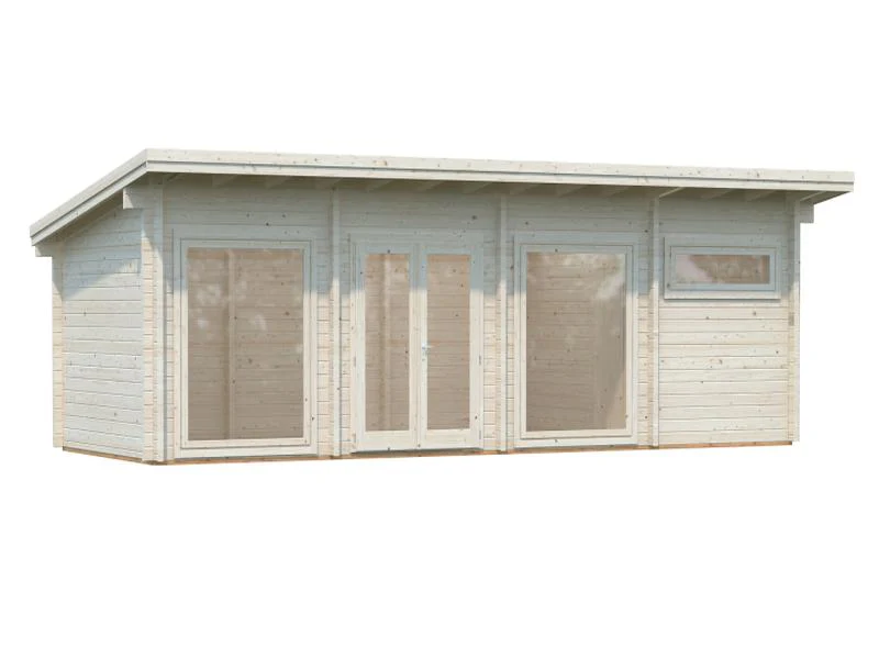Palmako Blockbohlenhaus Heidi 22,8 3-Raum 70 mm natur - Image 2