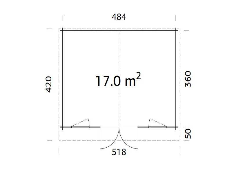 Palmako Blockbohlenhaus Klara 17,0 28 mm natur - Image 4