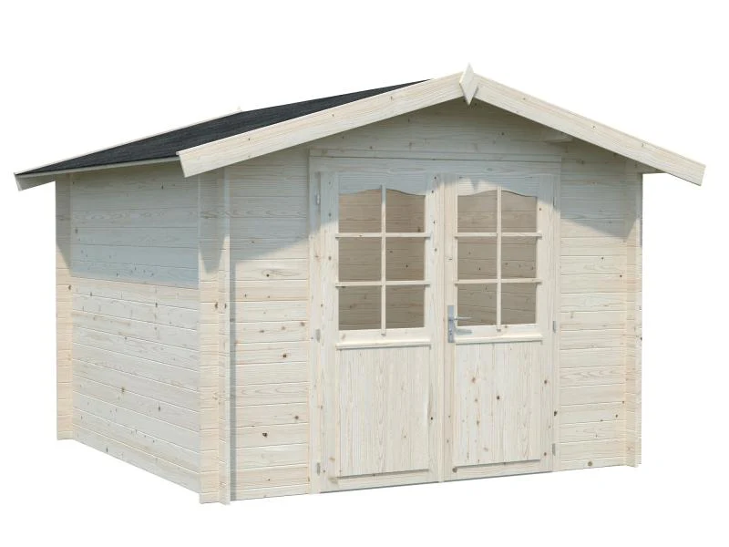 Palmako Blockbohlenhaus Lotta 7,3 28 mm transparente Tauchgrundierung - Image 2