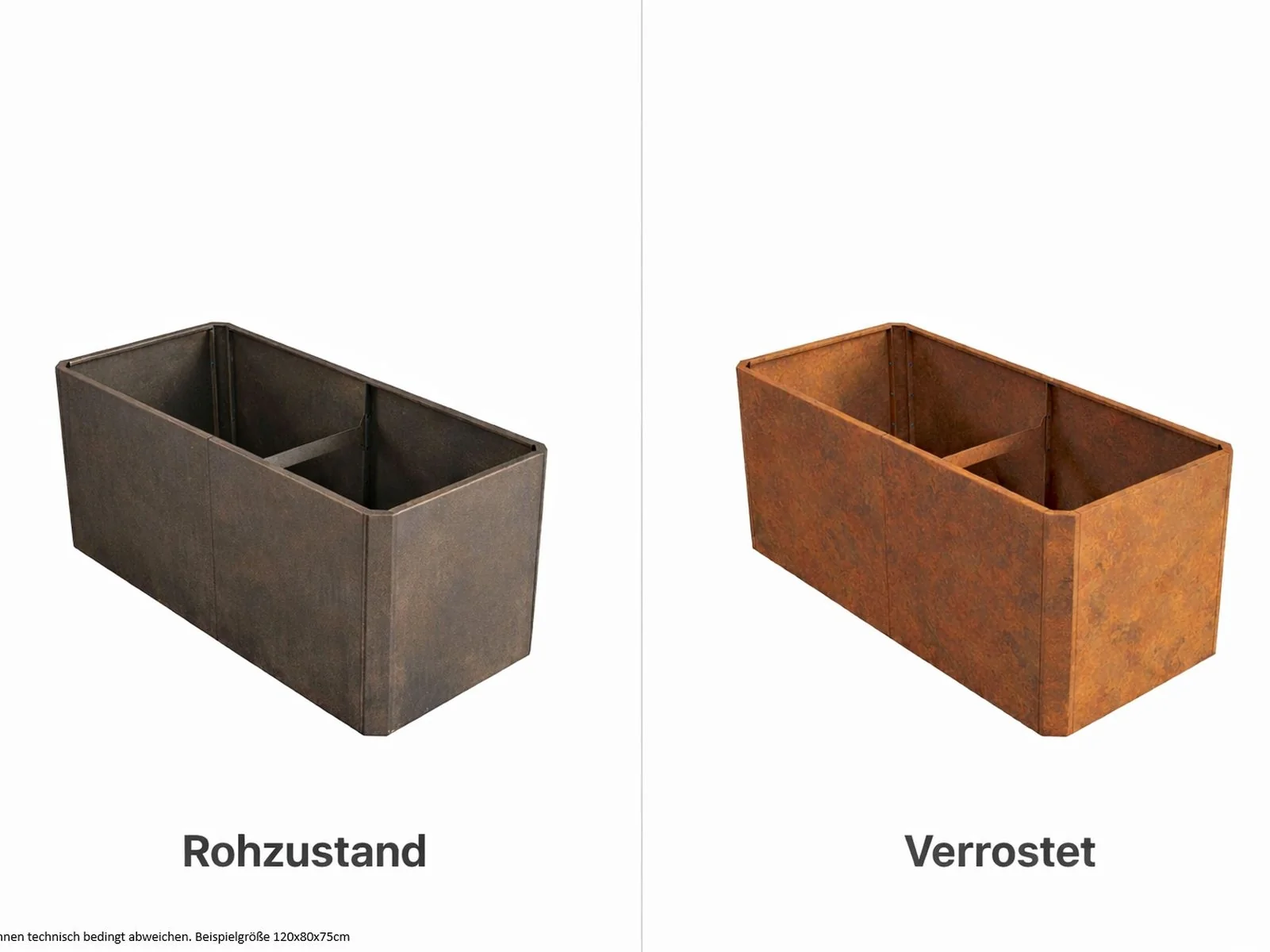 Linholm Premium Hochbeet Cortenstahl 80x80x75cm - Image 8