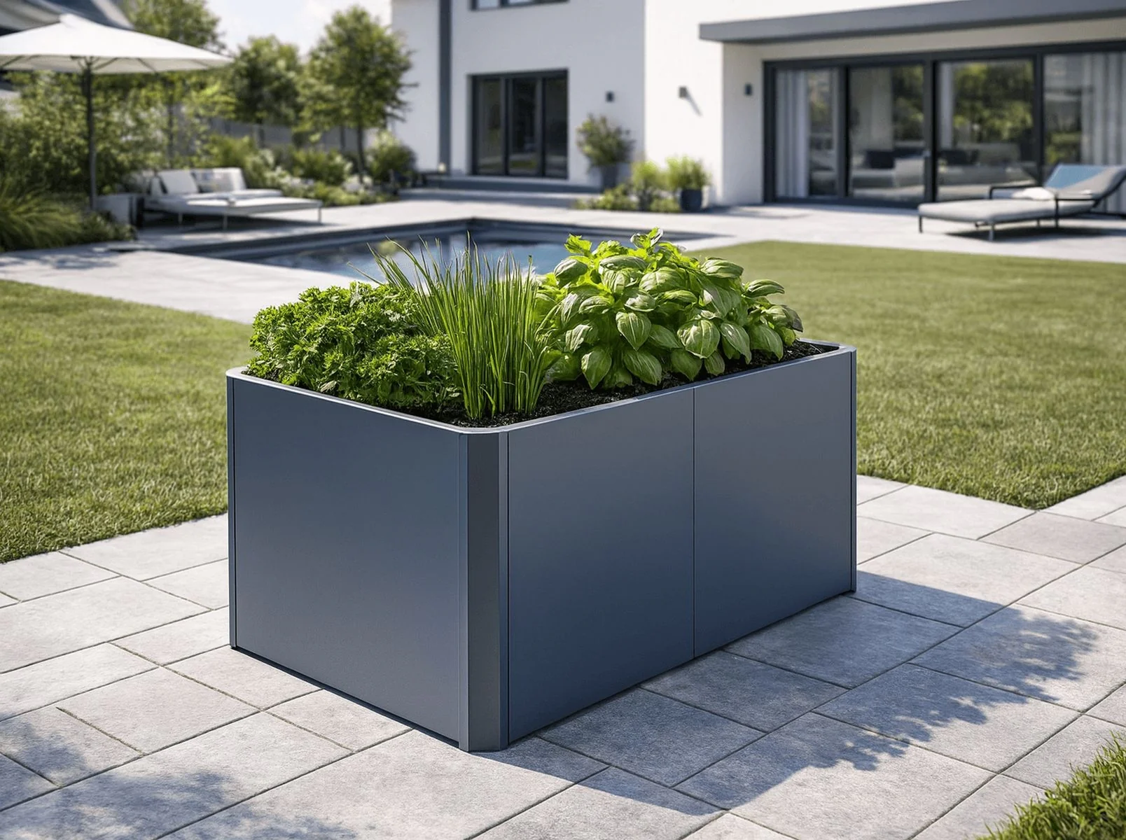 Linholm Premium Hochbeet Stahl anthrazit 120x80x75cm - Image 5