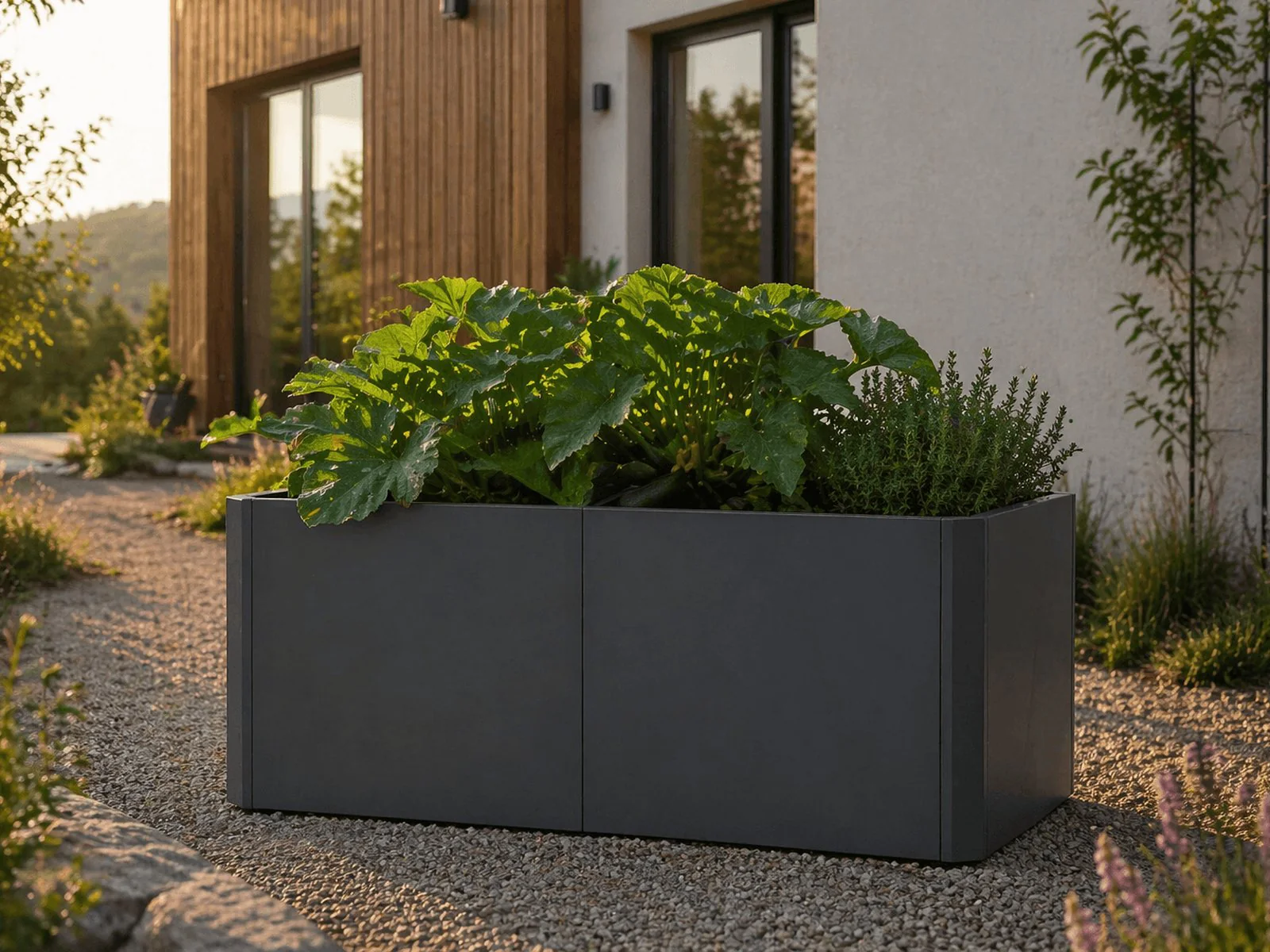 Linholm Premium Hochbeet Stahl anthrazit 160x80x75cm - Image 2