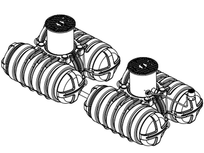 Roth Flachtank - Zisterne Twinbloc Garten-Set 7000 Liter (2 x 3500 L) - Image 6