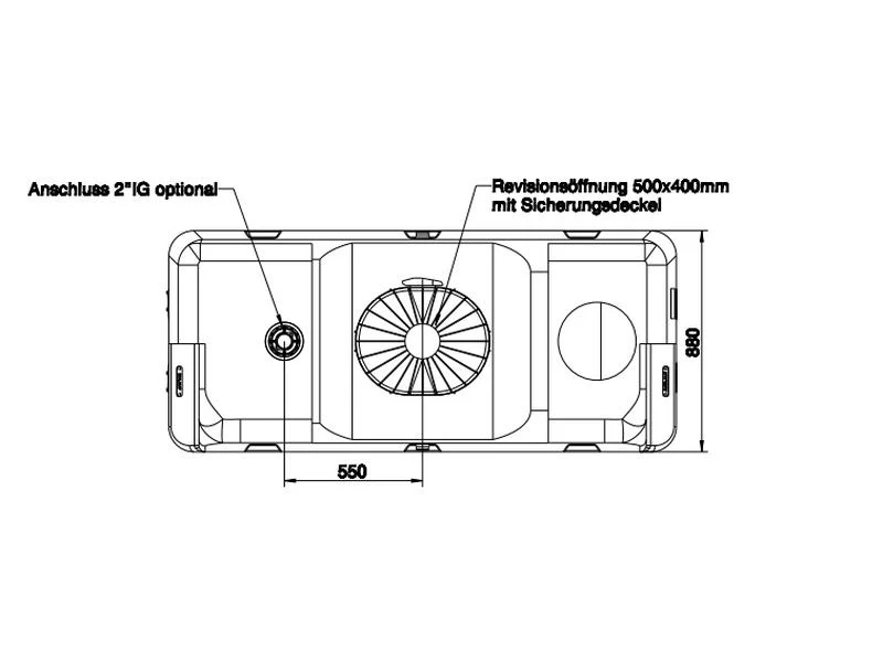 Roth Regenwasser Erweiterungs-Industriespeicher 2000 Liter - Image 4