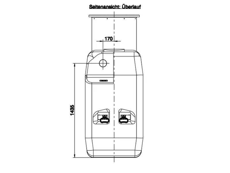 Roth Regenwasser Sammelbehälter 2000 Liter inkl. Filterkorb - Image 3