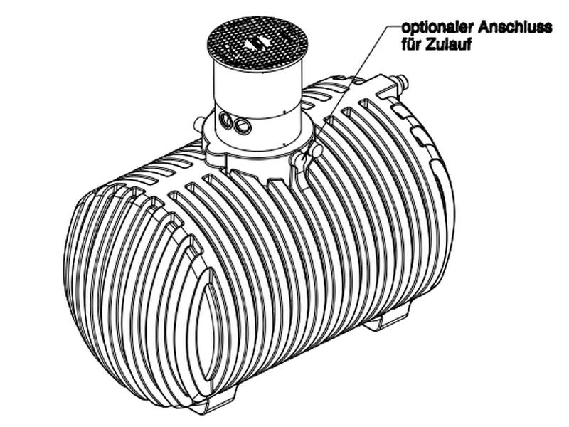 Roth Regenwasser-Zisterne 6000 Liter inkl. Domschacht, Deckel und Überlaufsiphon - Image 6