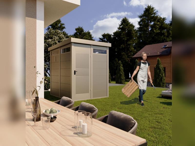 Shape Metallgerätehaus Typ 39, mit Oberlicht rundherum 3 x 4 m - Image 2