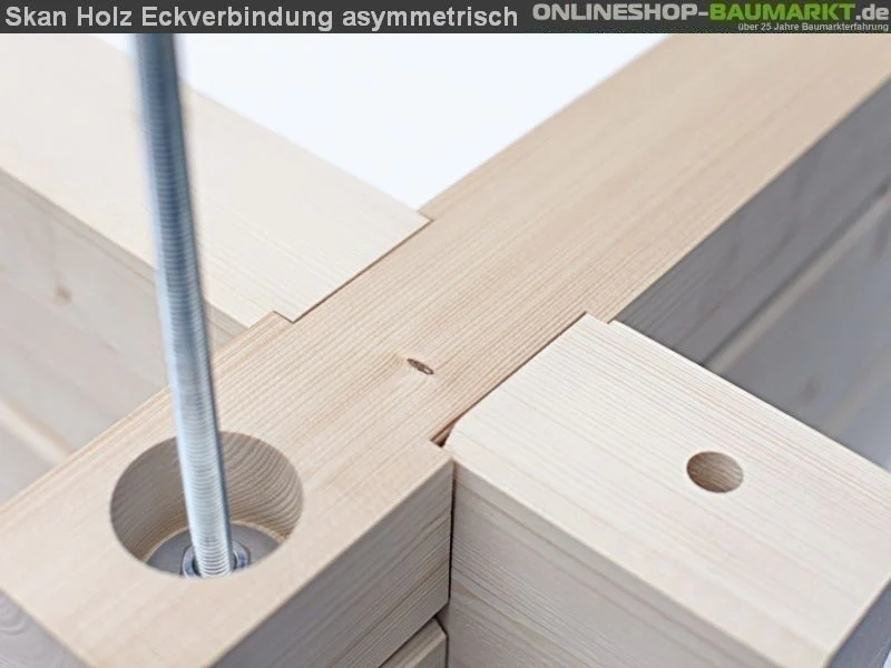 Skan Holz Blockbohlenhaus Bern 1 45plus, 420 x 420 cm - Image 6