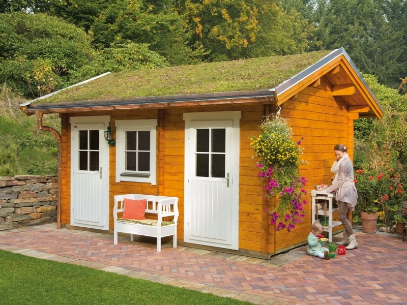 Skan Holz Blockbohlenhaus Lausanna 45plus Basishaus - Image 3