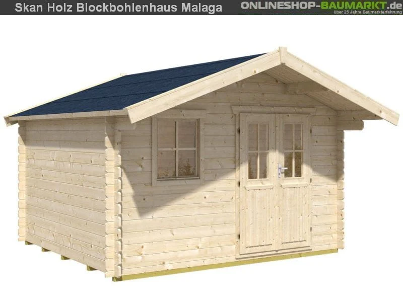 Skan Holz Blockbohlenhaus Malaga Größe 1, 340 x 300 cm - Image 3