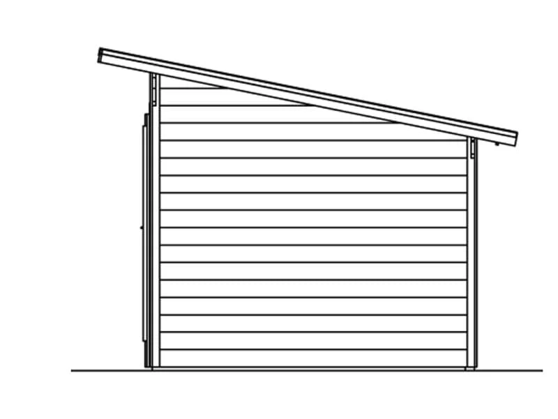 Skan Holz Blockbohlenhaus Texel in schwedenrot - Image 6