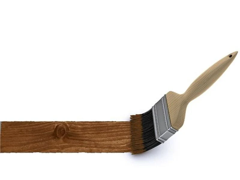 Skan Holz Brüstung für Pavillons 465 cm Andreaskreuz in nussbaum - Image 2