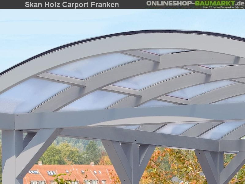 Skan Holz Carport Franken 376 x 541 cm Leimholz - Image 6