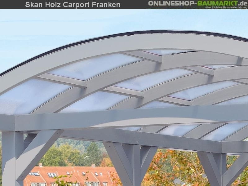 Skan Holz Carport Franken 376 x 755 cm Leimholz - Image 6