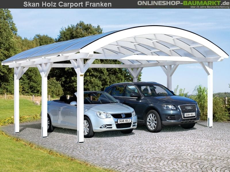 Skan Holz Carport Franken 635 x 541 cm Leimholz
