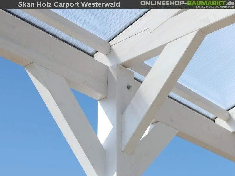 Skan Holz Carport Franken 635 x 755 cm Leimholz - Image 7