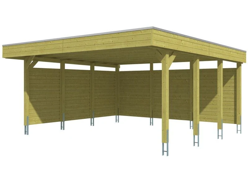 Skan Holz Carport Friesland Set 3 557 x 555 cm - Image 2