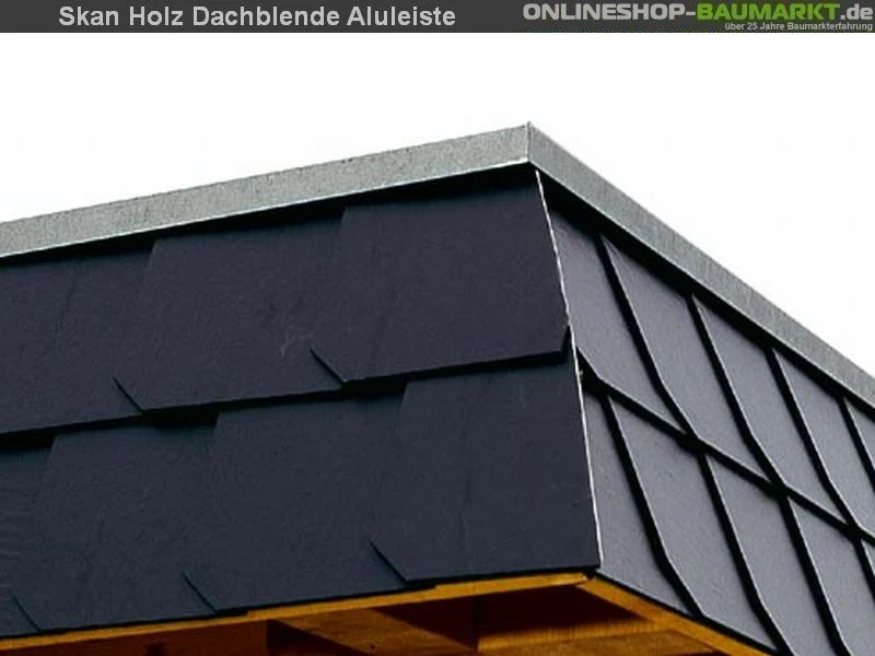 Skan Holz Carport Spreewald 345 x 741 cm mit schwarzer Blende - Image 6