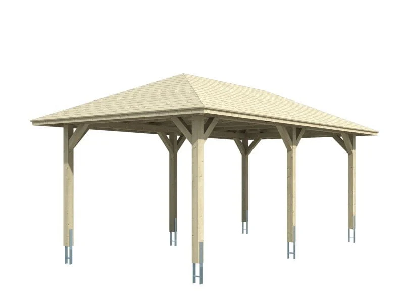 Skan Holz Carport Taunus 12 Gr. 1 natur - Image 2