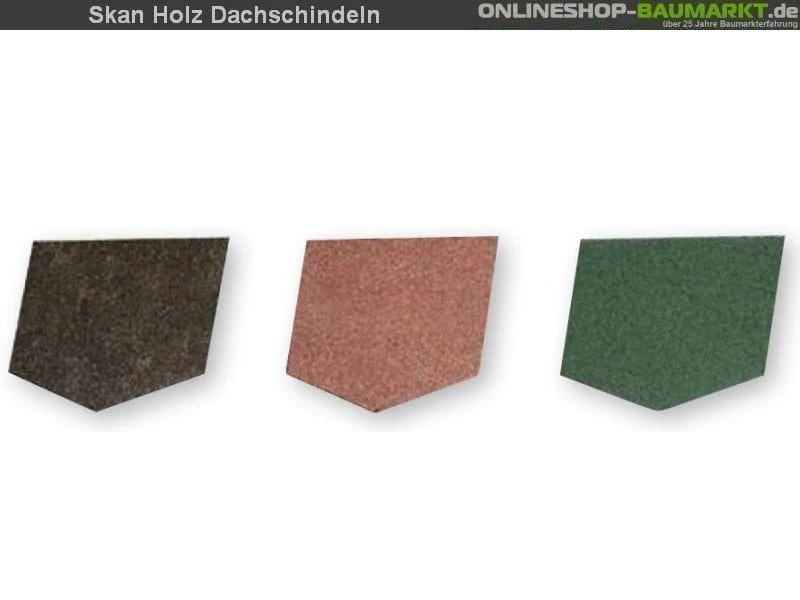 Skan Holz Dachschindeln rot 4 Pakete