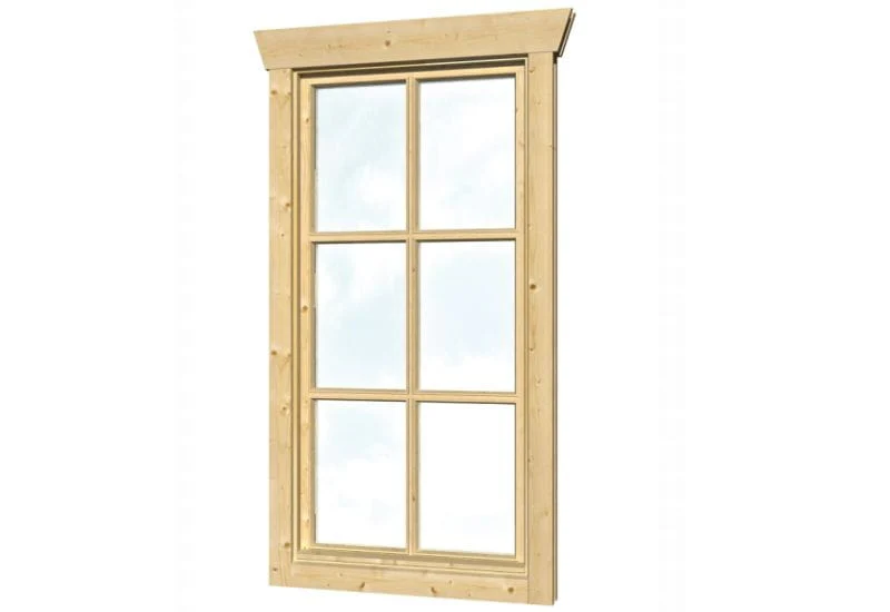 Skan Holz Einzelfenster 45 mm hoch, Anschlag links - Image 2
