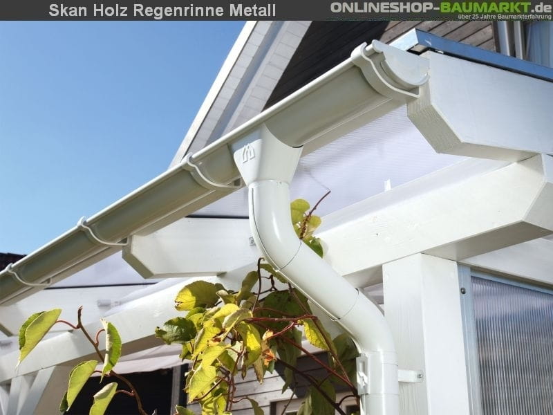 Skan Holz Metall-Regenrinne für Satteldach-Carport 812 cm, anthrazit