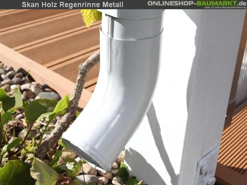 Skan Holz Metall-Regenrinne für Satteldach-Carport 812 cm, anthrazit - Image 6