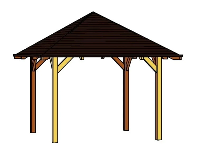Skan Holz Pavillon Cannes Größe 2 in weiß - Image 3