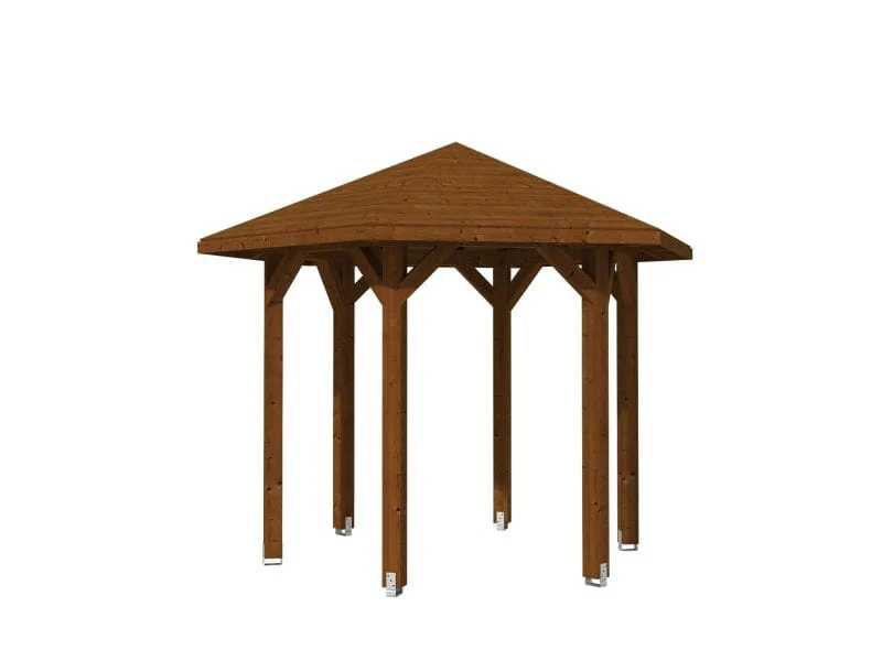 Skan Holz Pavillon Nancy Größe 1 in nussbaum - Image 4