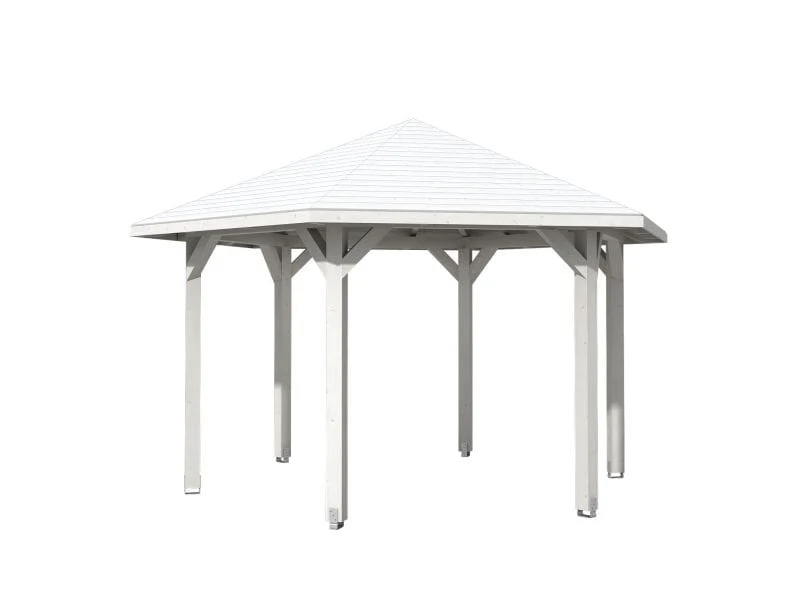 Skan Holz Pavillon Nancy Größe 3 in weiß - Image 4