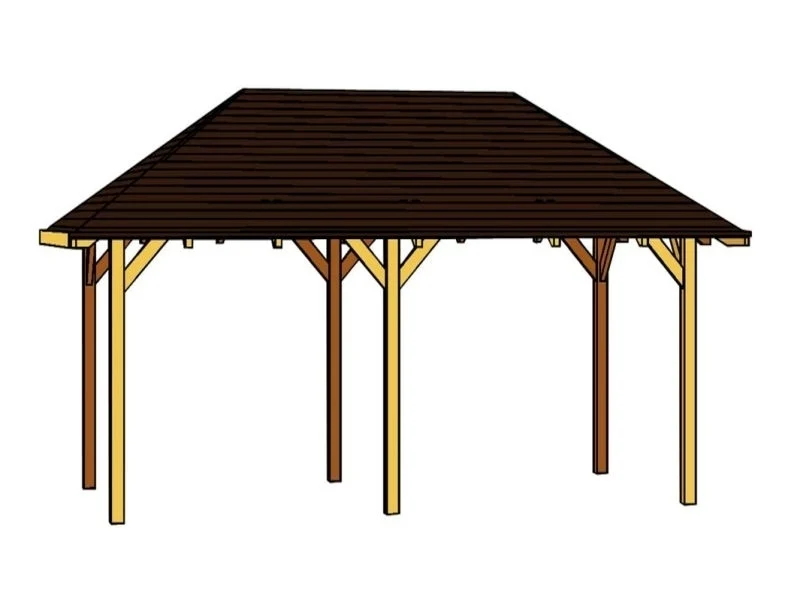 Skan Holz Pavillon Orleans Größe 1 in weiß - Image 3