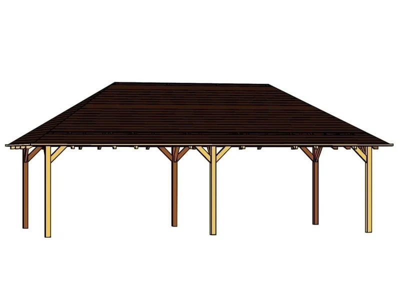 Skan Holz Pavillon Orleans Größe 4 in weiß - Image 2