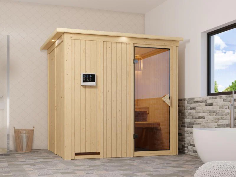 Sodin - Karibu Sauna ohne Ofen - mit Dachkranz - - Image 4