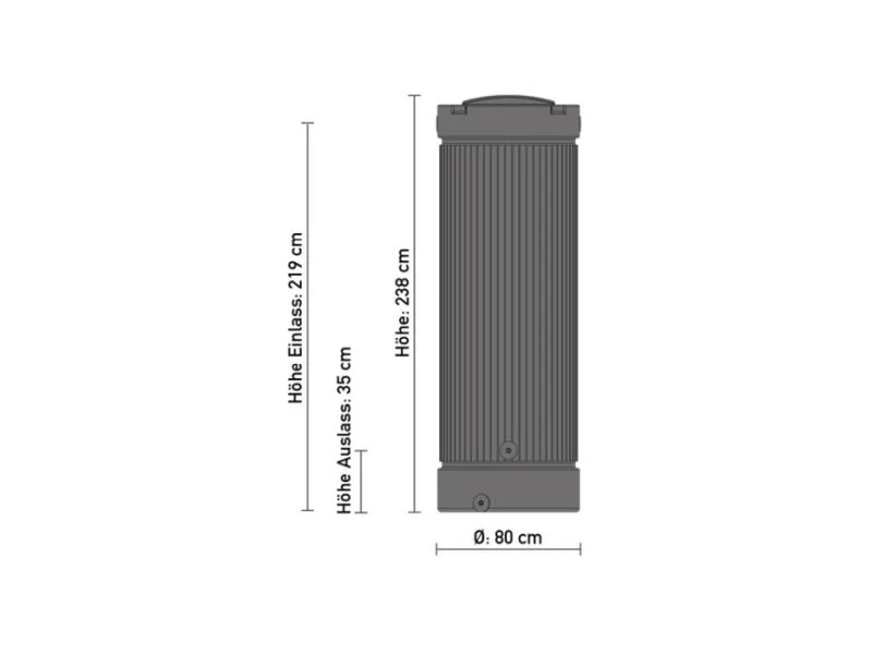 Speidel Regensäule 1000 Liter, anthrazit - Image 3