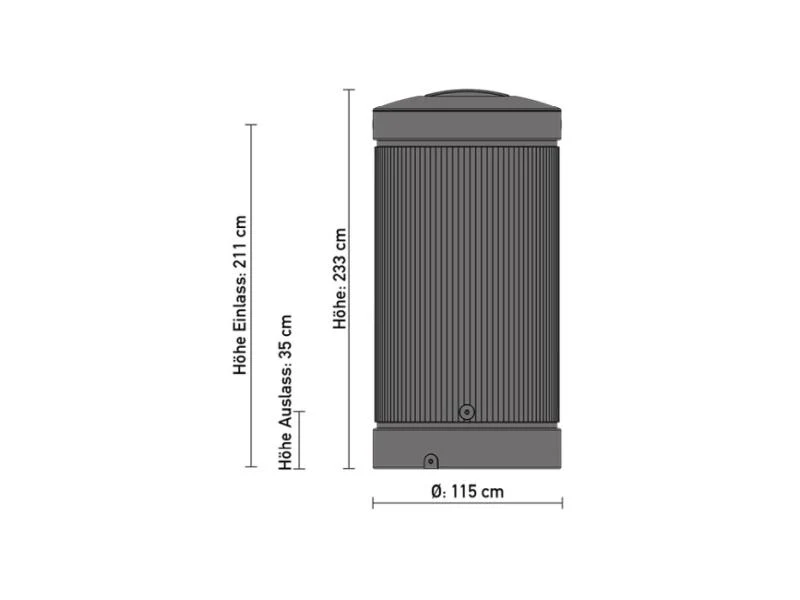 Speidel Regensäule 2000 Liter, anthrazit - Image 6