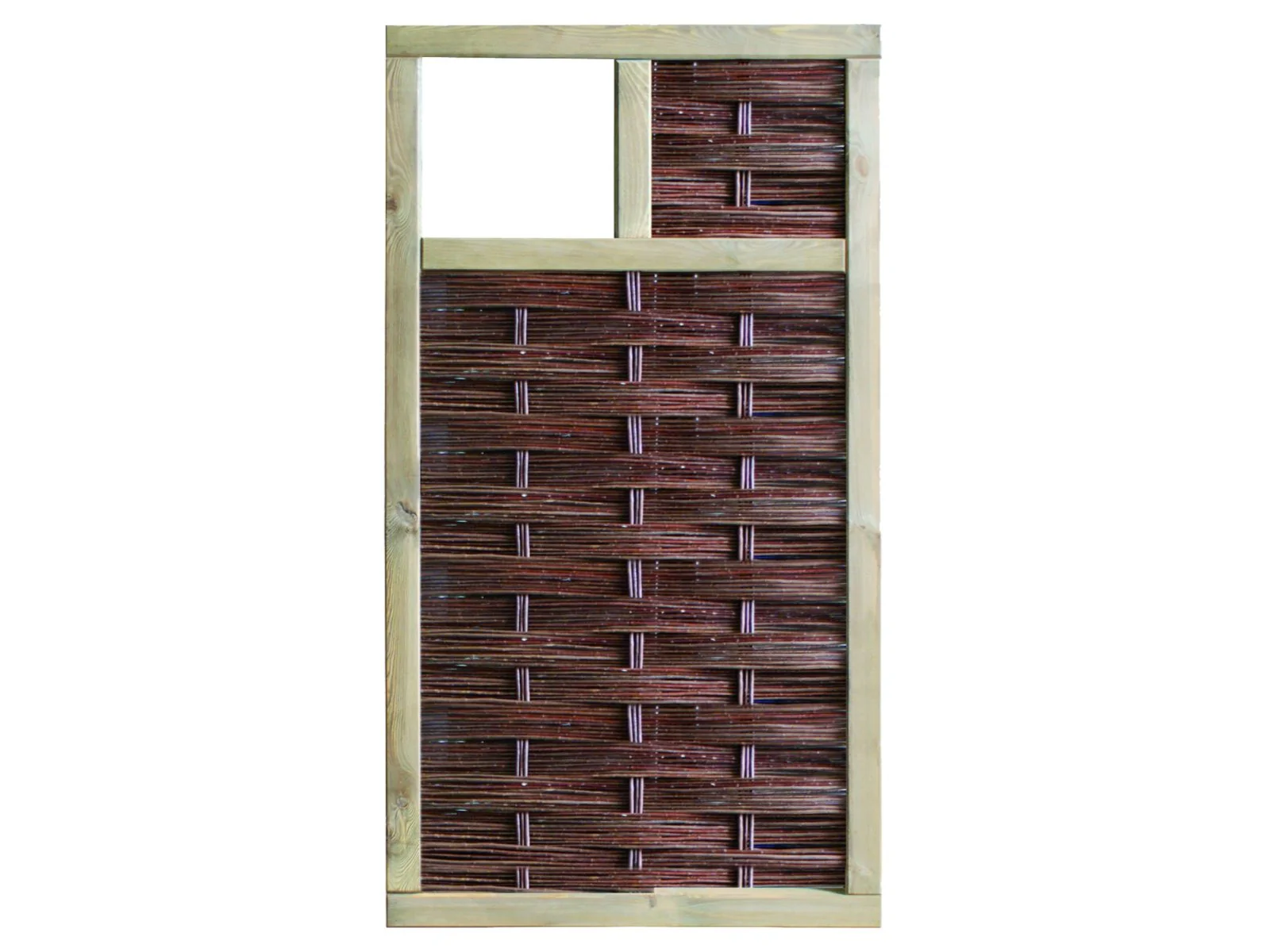 T&J Weidegeflechtzaun LABO-3D, Sichtschutz, 94 x 180 cm, inkl. 1 Fenster