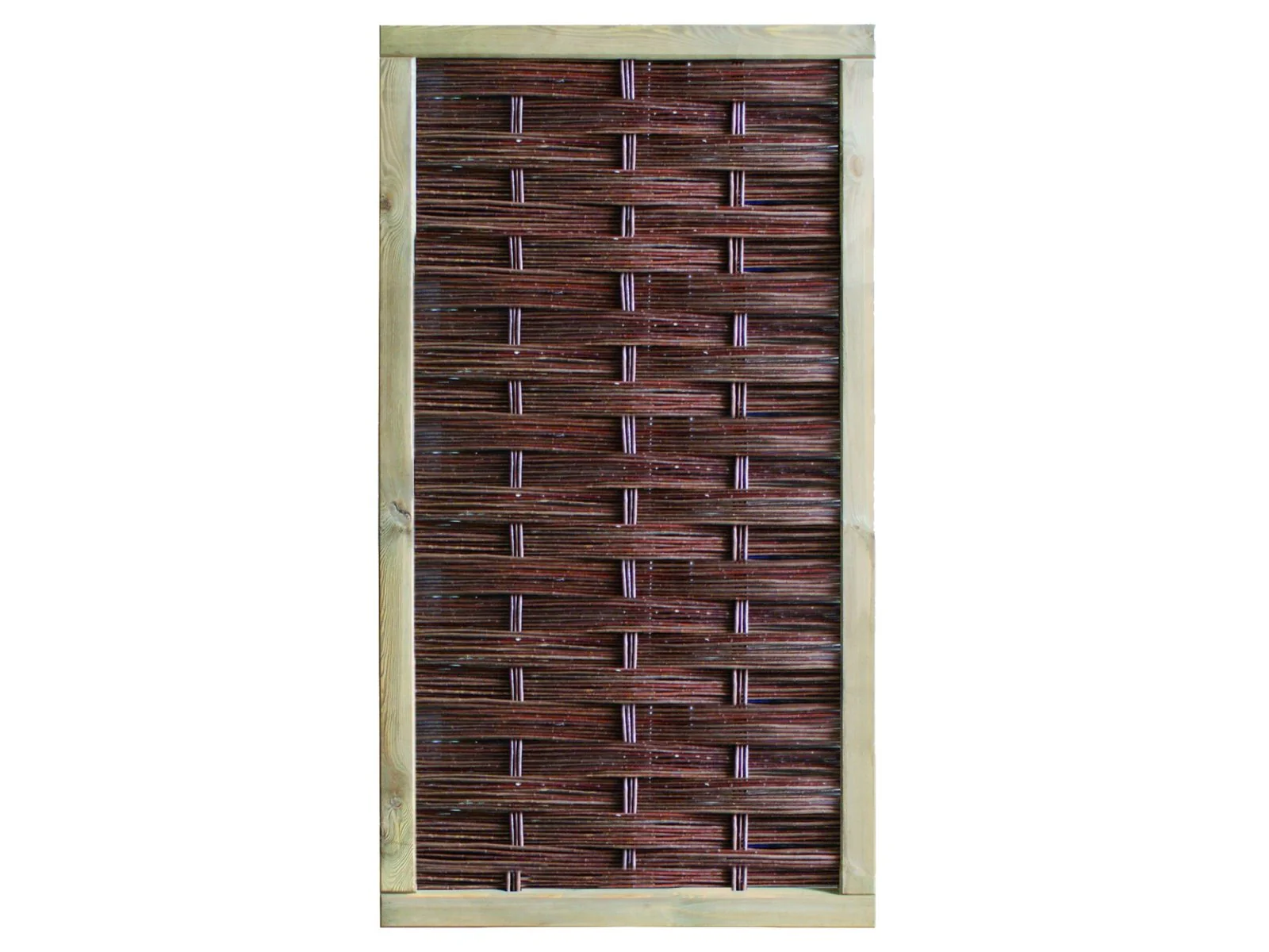 T&J Weidegeflechtzaun LABO-3D, Sichtschutz, 94 x 180 cm, inkl. Rahmen