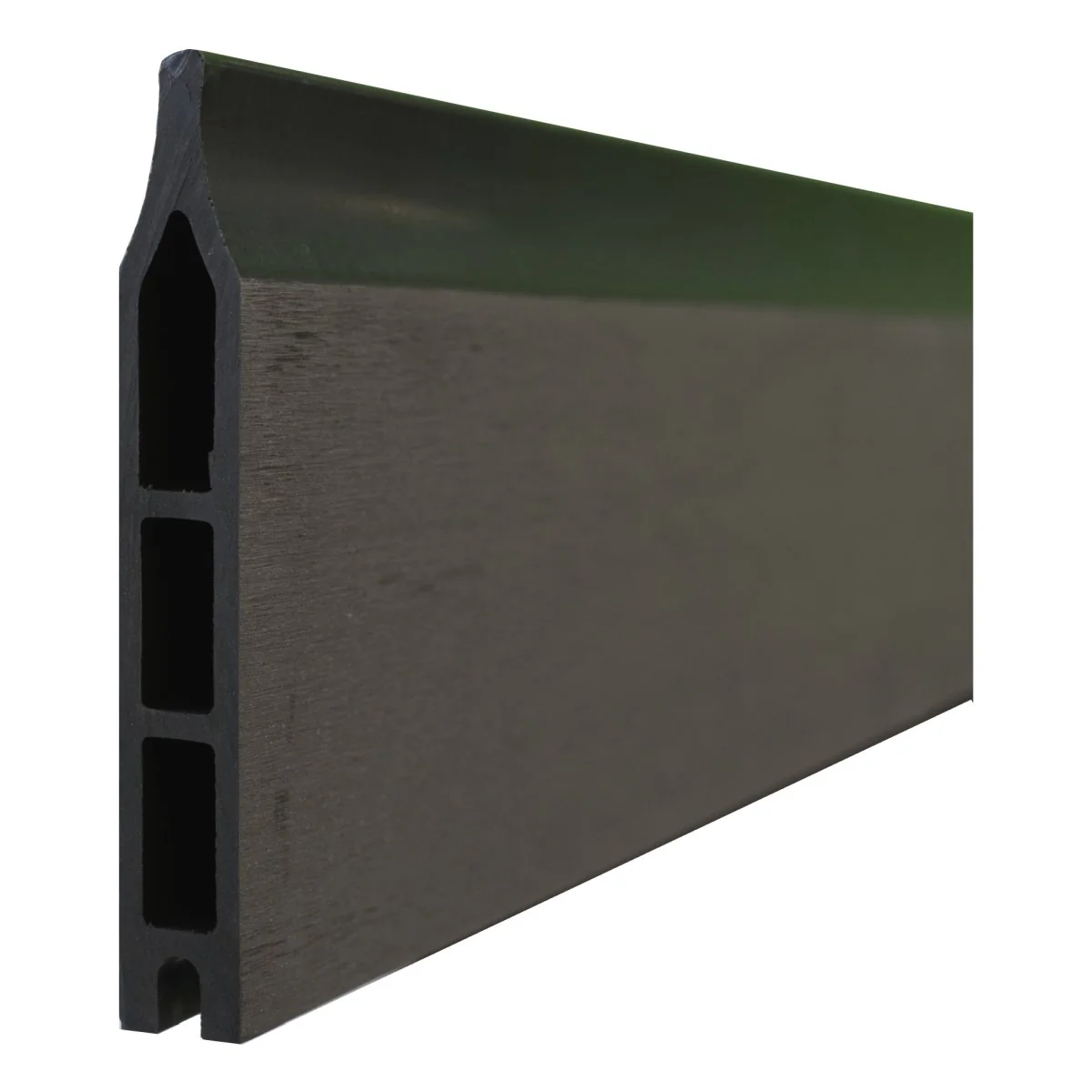 T&J WPC Zaun Wollbach Grundfeld (Komplettset) – Anthrazit, Pfosten 270 cm - Image 2