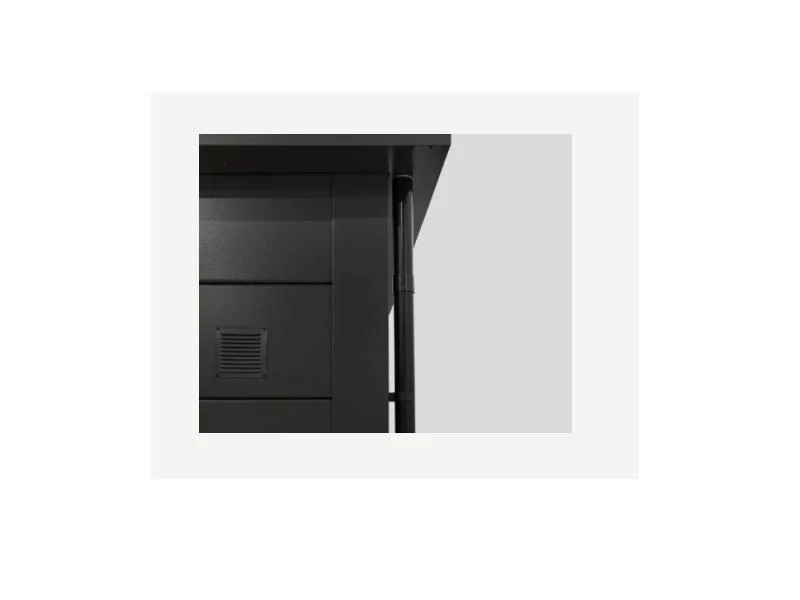 Telluria Metall-Garage Classico 3654, Lichtgrau, inkl. Garagentor und Fenster - Image 3